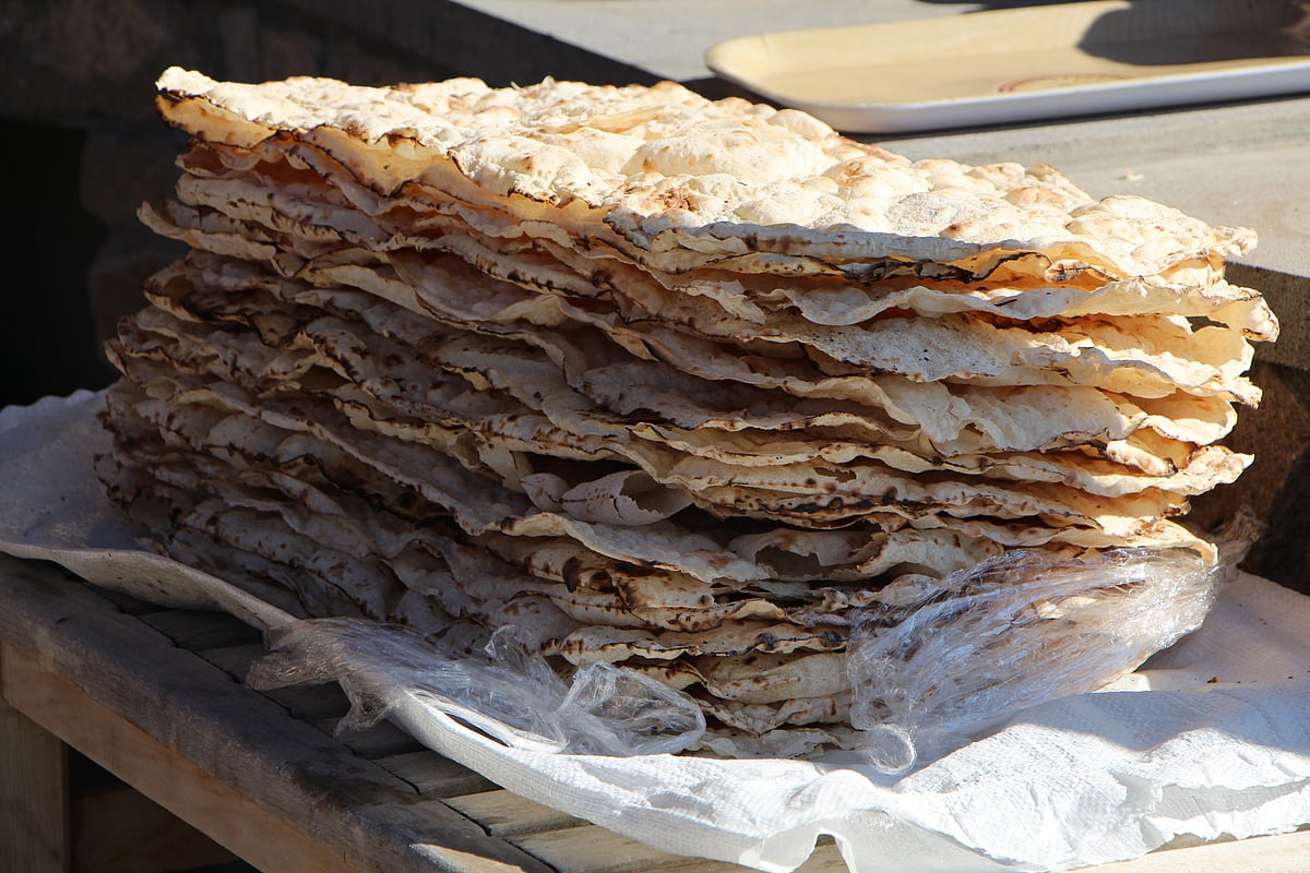 Lavash bread in Armenia