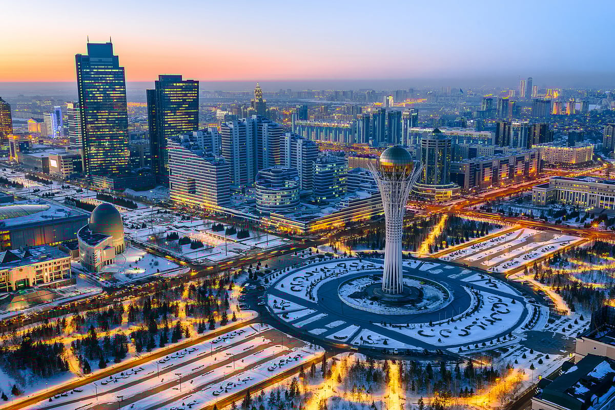 Shutterstock : An aerial view of Astana
