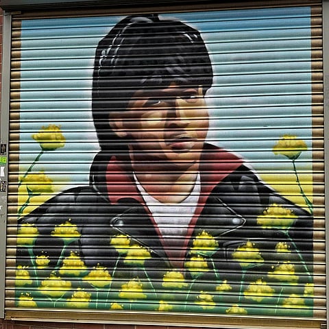A mural of SRK spotted in Ealing Road