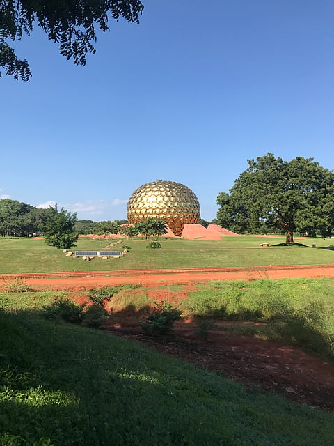 Matri Mandir inside Sri Aurobindo Ashram in Auroville