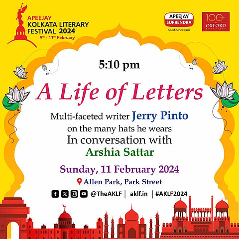 Join writer Jerry Pinto in conversation with Arshia Sattar at Allen Park