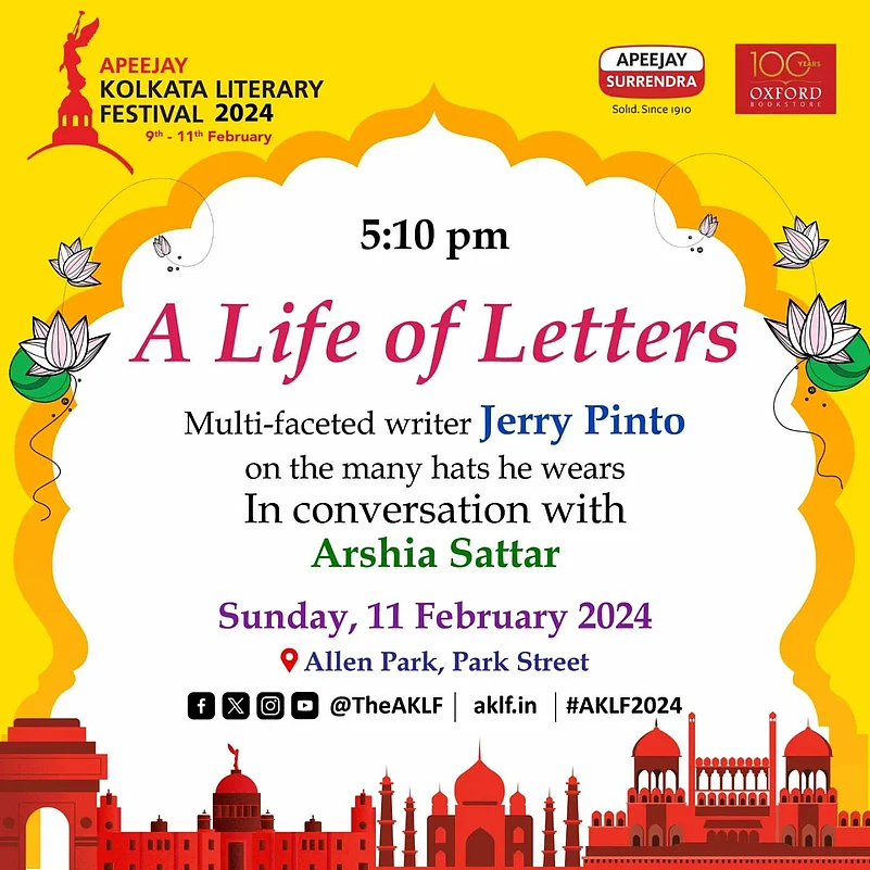 Join writer Jerry Pinto in conversation with Arshia Sattar at Allen Park