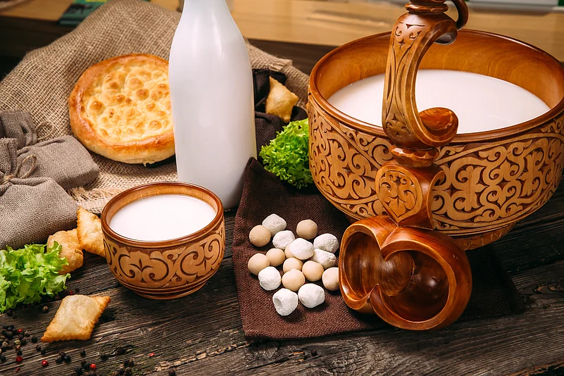 Shubat is usually consumed cold and can be mixed with water, sugar, or salt