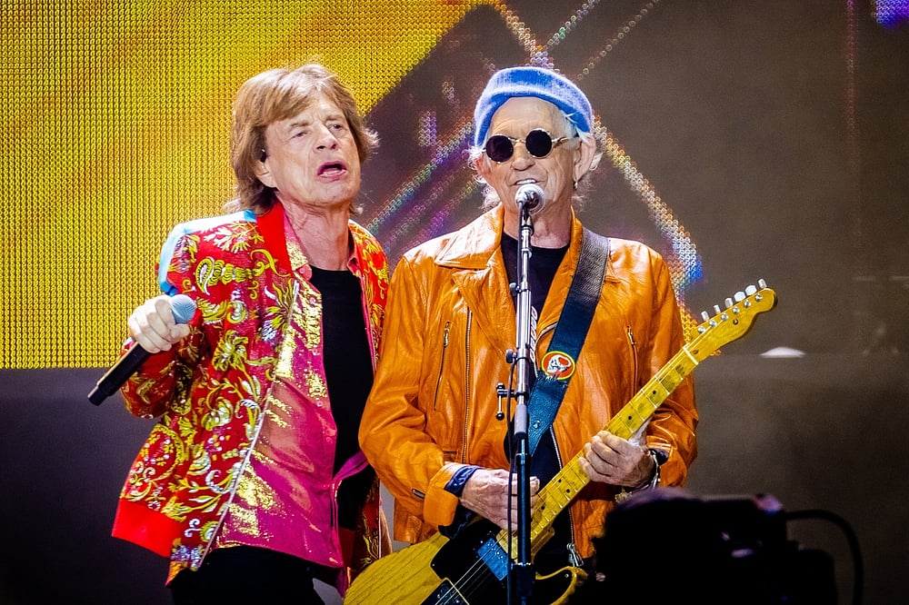 Mick Jagger & Keith Richards live in concert