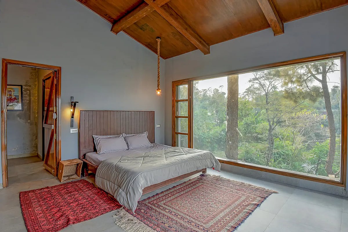 This peaceful property is roughly an hours drive from the bustling town of Kasauli