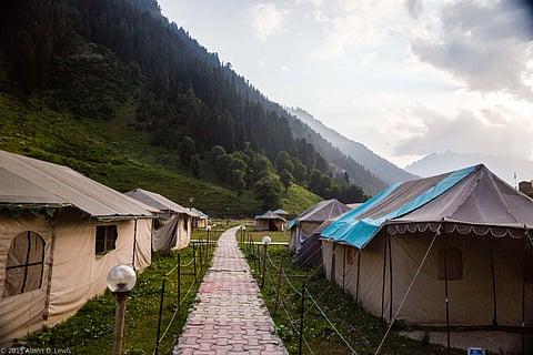 A campsite at Sonamarg