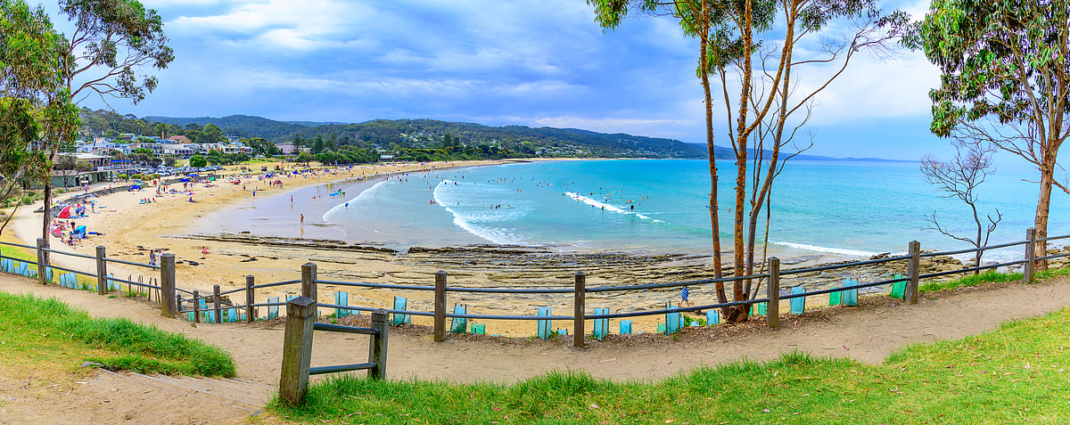 The beach in Lorne