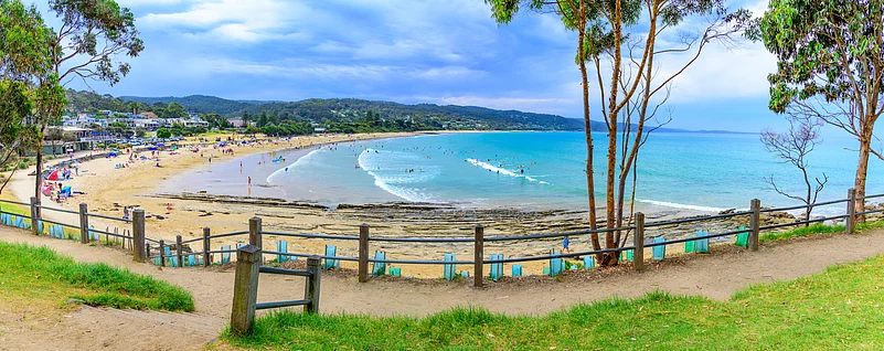 The beach in Lorne