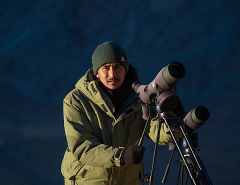The snow leopard is wildlife photographer Morup Namgail's favourite animal to photograph