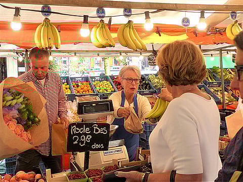 A farmers' market in the Netherlands