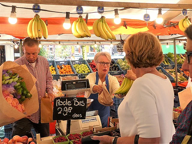 A farmers market in the Netherlands