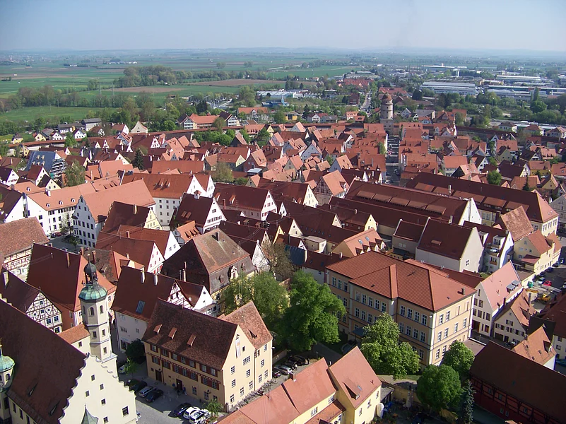 The rooftops of Nördlingen