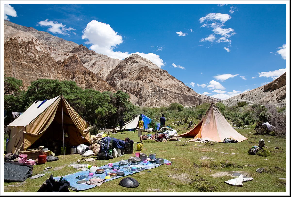 A campsite in Ladakh