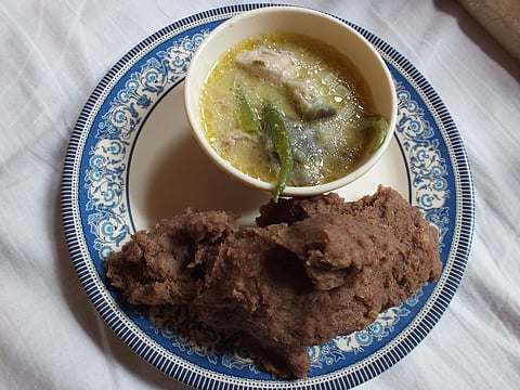 Zan and chicken churpi