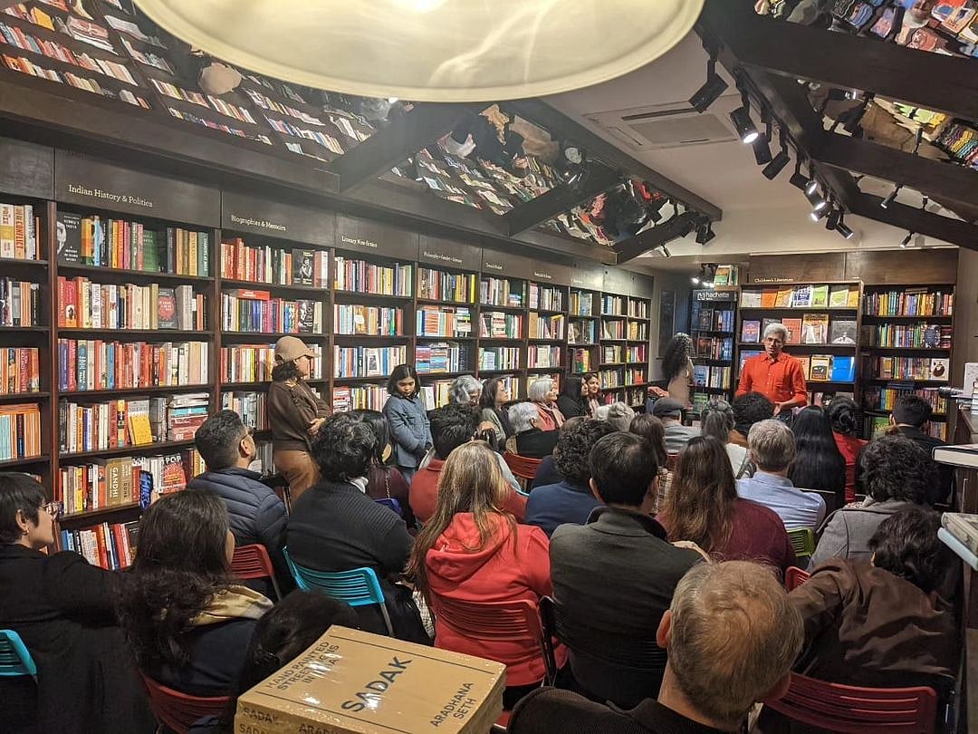 A book discussion in progress at The Bookshop Inc