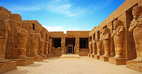 Ancient ruins of Karnak temple in Luxor