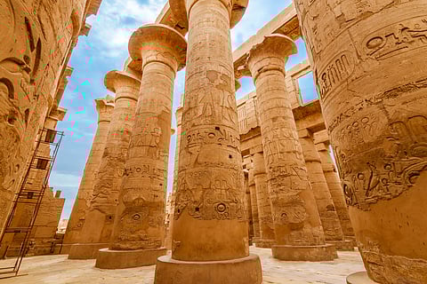 Great Hypostyle Hall inside Karnak Temple Complex