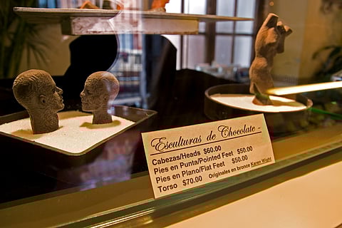 Chocolate sculptures in San Miguel de Allende