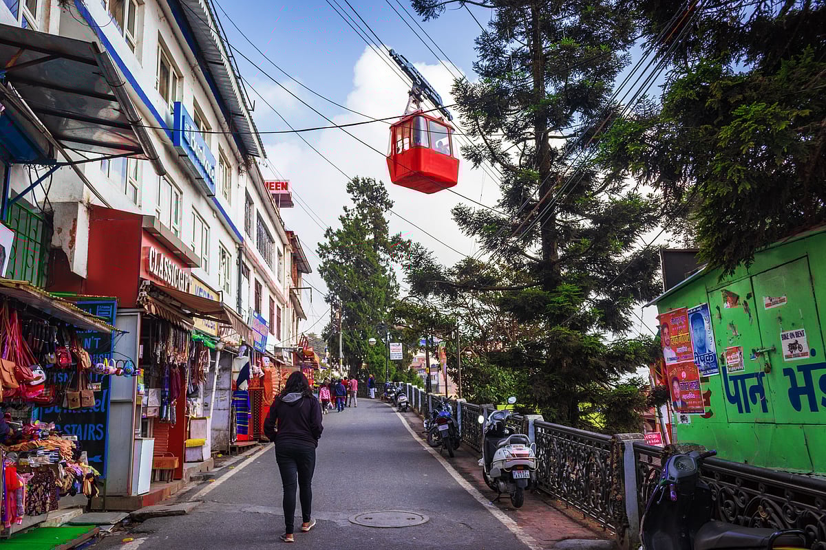 A view of the Mall Road, Mussoorie - Shutterstock