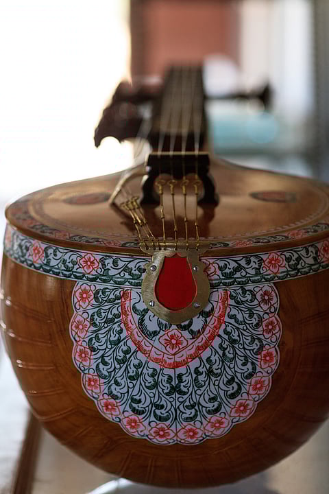 Carved from a single piece of jackfruit wood, it was invented in the 17th Century in Bobbili, situated in the Vizianagaram District of Andhra Pradesh