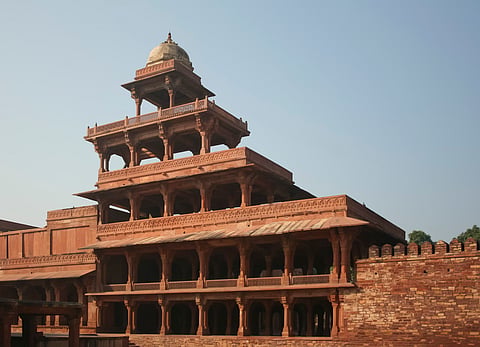 The Panch Mahal is a five-storey palace of decreasing size as one goes towards the top