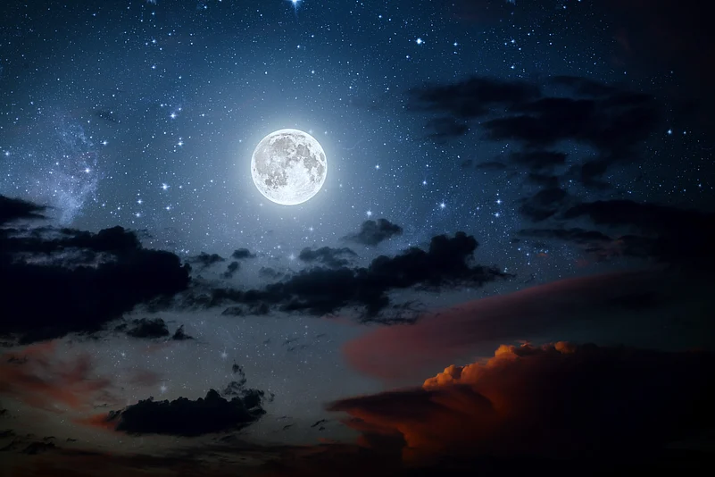 The full moon or the Worm Moon of March