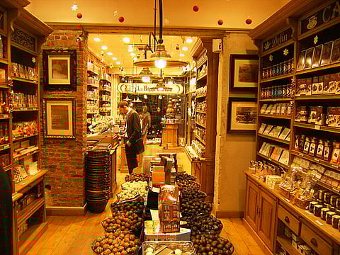 A chocolate shop in Brussels