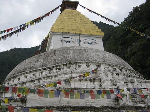 Gorsam Chorten gompa at Zemithang