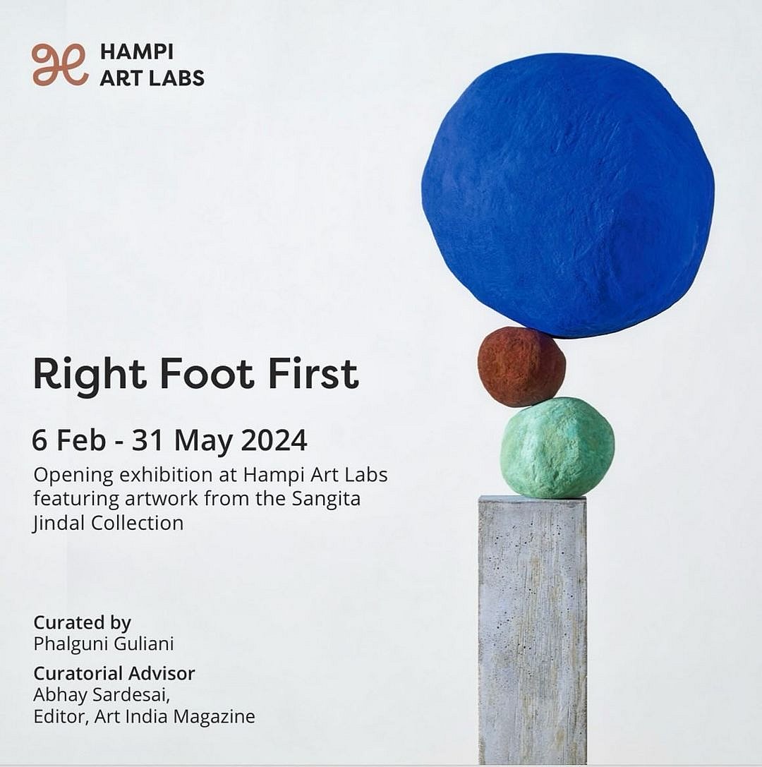 The inaugural exhibition at Hampi Art Labs is Right Foot First