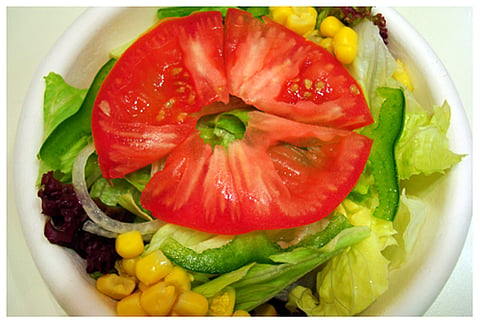 A Mos Burger salad