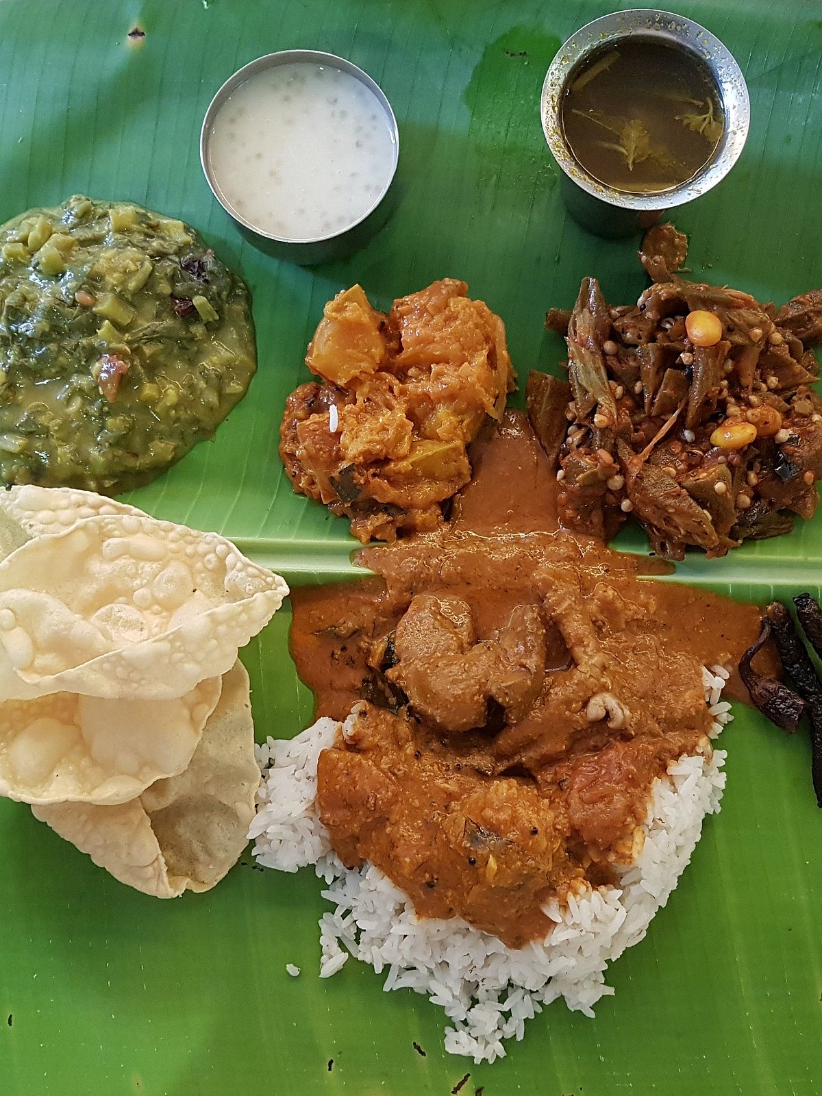 A Chettinad thali 