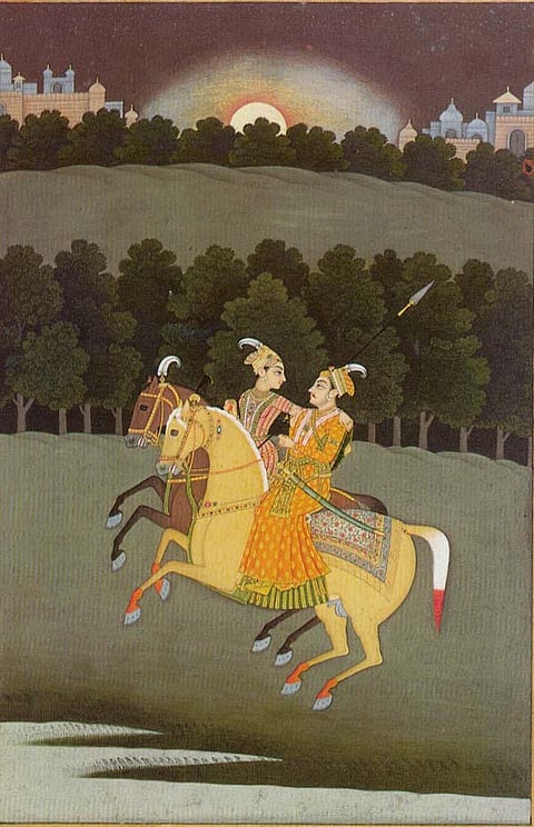 Roopmati with Baz Bahadur, Sultan of Malwa
