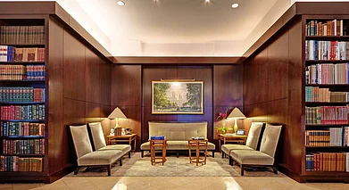The Library Hotel/Official website : The Library Hotel in New York City has an interesting theme that runs from the lobby to each of the 10 floors and 60 rooms