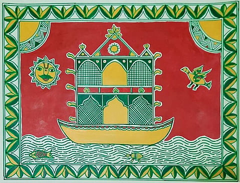 Manjusha boat art