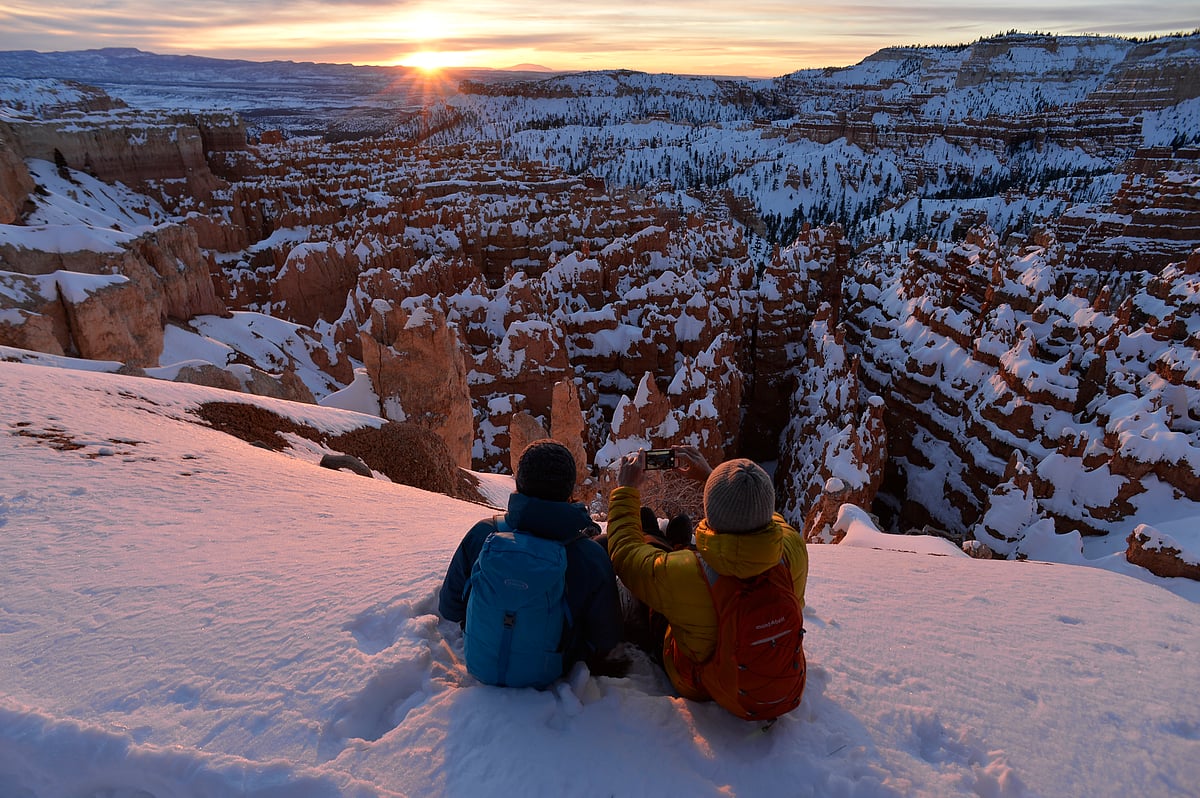 Bryce Canyon National Park is a great place for views of both sunrise and sunset 