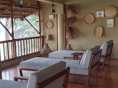 Handmade decor at Diphlu River Lodge