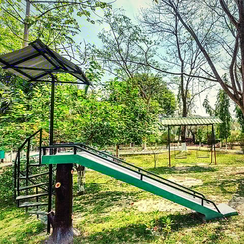 Indoor playground at the Riverwood Forest Retreat in Dooars