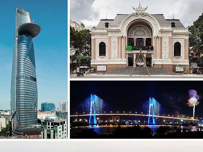 A collage of Ho Chi Minh City
