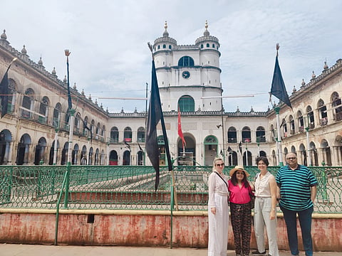 Guests during a heritage walk in Chandannagar with INTACH