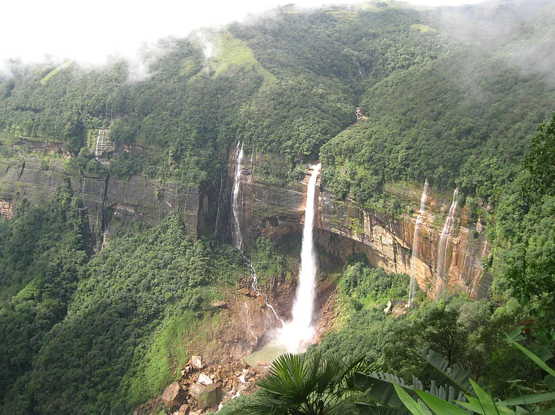 Nohkalikai falls is Indias highest plunge waterfall