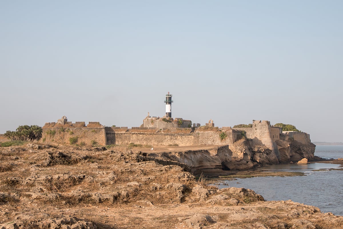 The lighthouse at Diu Fort 