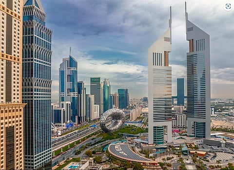 The mesmerising Dubai skyline