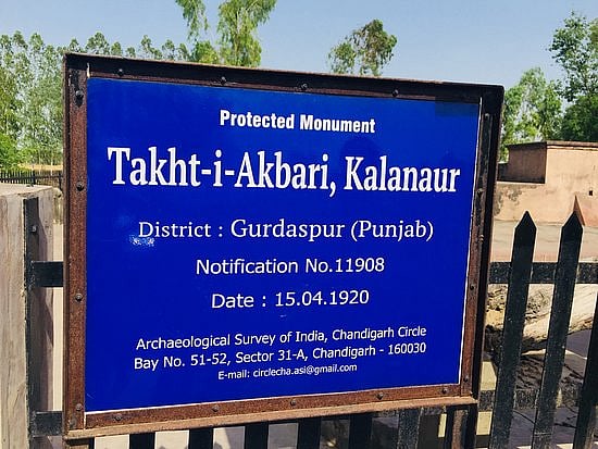 The coronation venue is a protected ASI site