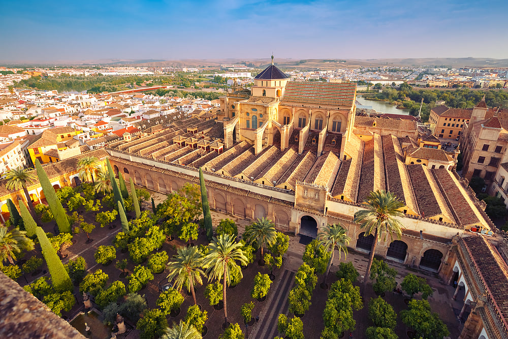 Aerial View of the Cordoba Cathedral Mosque