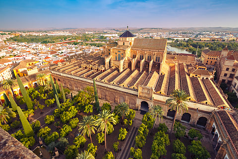 Aerial View of the Cordoba Cathedral Mosque