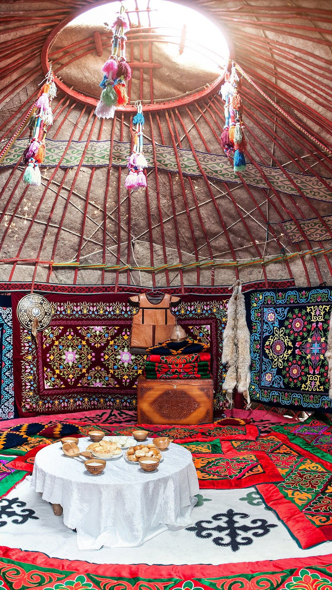 A room full of Kazakh Carpets