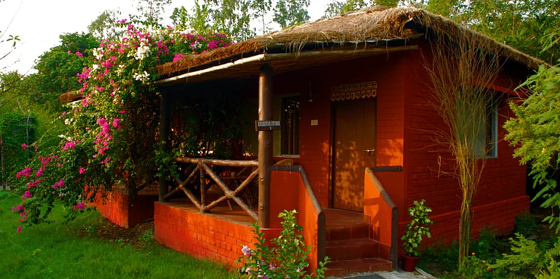 A resort cottage at the Sunderban Tiger Camp