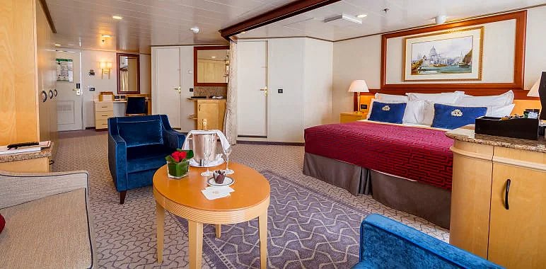 A Queen Suite on Cunard ships is a luxurious affair