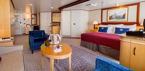 A Queen Suite on Cunard ships is a luxurious affair