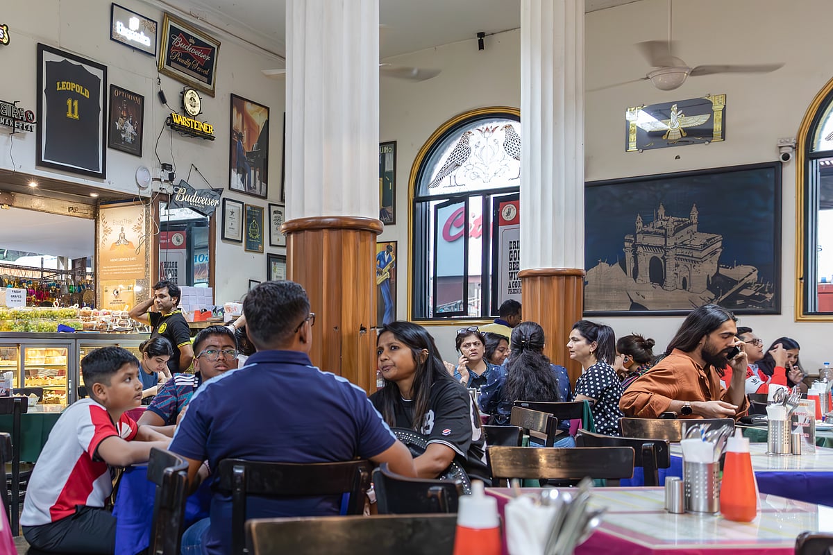 Inside the Leopold Cafe